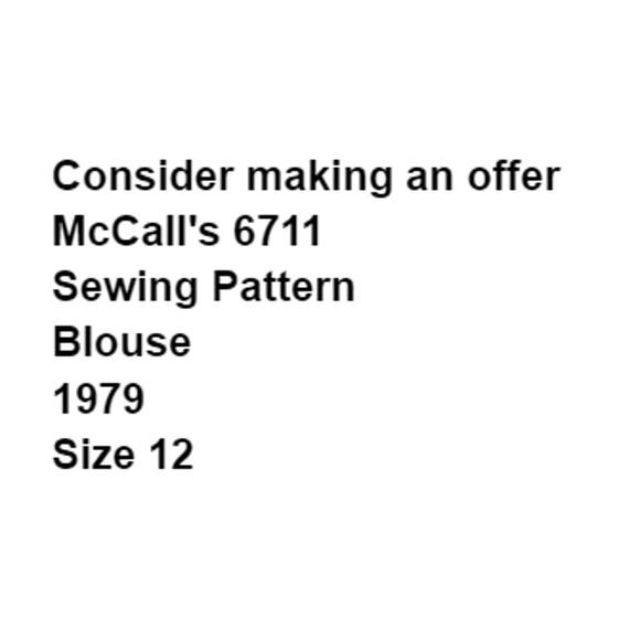 McCalls 6711 Pattern Top Girls 12 Vintage Academia Feminine Campus Peasant - Picture 3 of 6